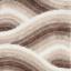 3D Shaggy Wave Rug Silky Soft Modern Living Room Rug in Large Size 160x230 cm (2'3"x7'7") Swatch