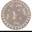 Terrace Dragonfly Outdoor Bordered Circle Round Rug in Terracotta, Blue, Gold, Teal and Natural Swatch