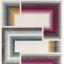 Edits Geo Rug for Modern Abstract Living Geometric Style Soft Touch Short Pile Non Shedding Area Rugs Swatch