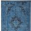 Revive Modern Traditional Vintage Medallion Rug in Grey, Charcoal and Blue Swatch