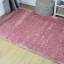 Velvet Silky Shaggy Non-Shed Soft Rug in Pink Blue and Red Swatch