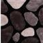 Modern 3D Carved Stepping Stones Soft Silky Shaggy Rug in Black, Red, Natural, Grey, Silver Ochre and Blush Pink Swatch