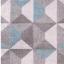 Orbit Geometric Modern Design Rug Hallway Runner in Blush Pink, Natural, Navy Blue, Silver Ochre and Teal Swatch