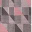 Modern Regency Spire Geometric Rug in Grey, Blush Pink and Ochre Swatch