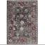 Anatolia Traditional Bordered Floral Classic Rug in Light Dark Grey and Red Swatch