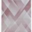 Costa Modern Graphic Design Rug in Black, Red, Brown and Pink Swatch
