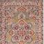Orient 8917 Rug Traditional Bordered Red, Terracotta, Navy Green Rug Swatch
