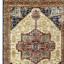 Origins Granada Traditional Bordered Rug Hallway Runner in Emerald, Amber and Ruby Swatch